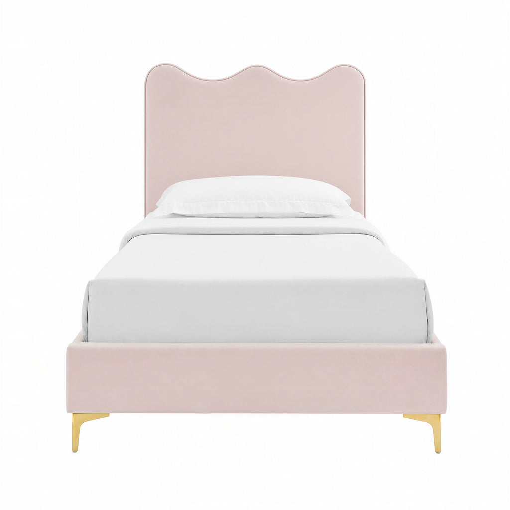 Current Performance Velvet Twin Platform Bed by Modway