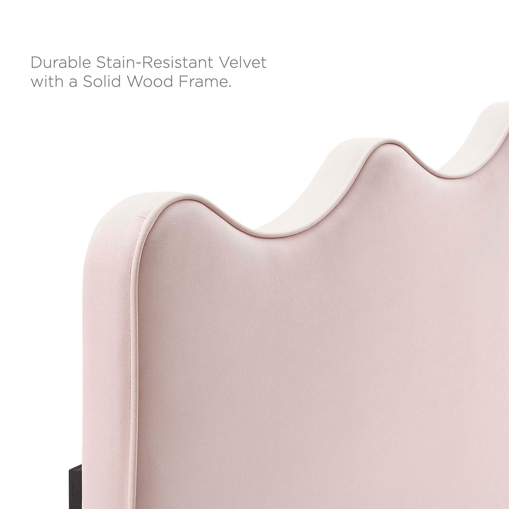 Current Performance Velvet Twin Platform Bed by Modway