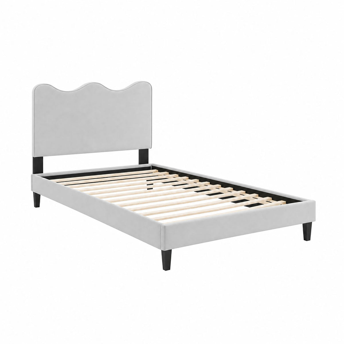 Current Performance Velvet Twin Platform Bed by Modway