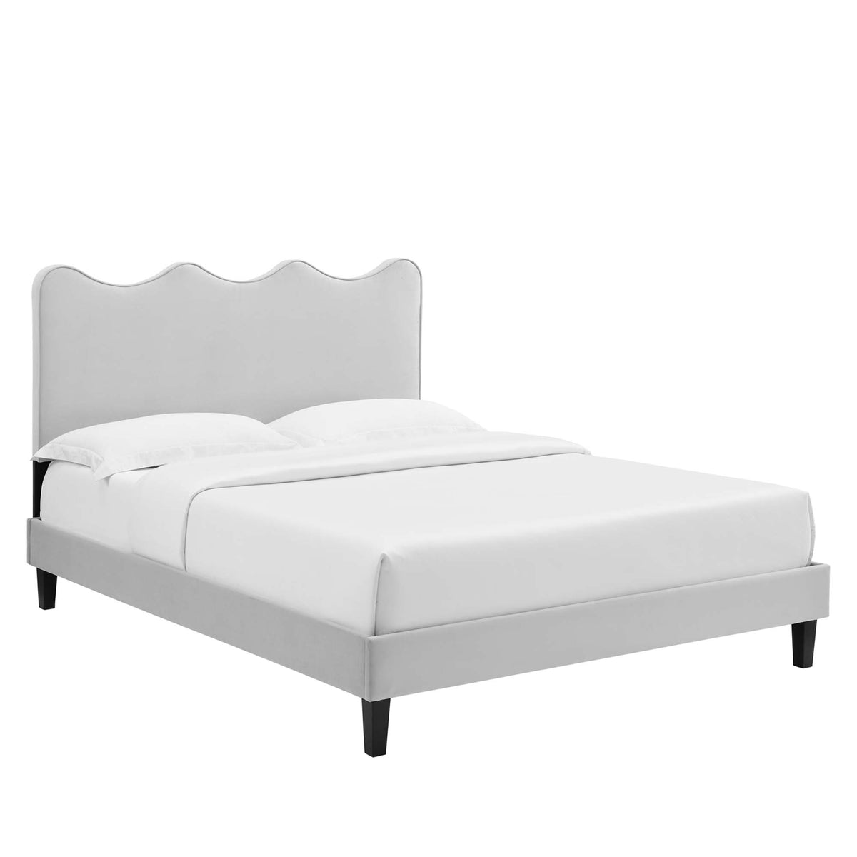 Current Performance Velvet Full Platform Bed by Modway