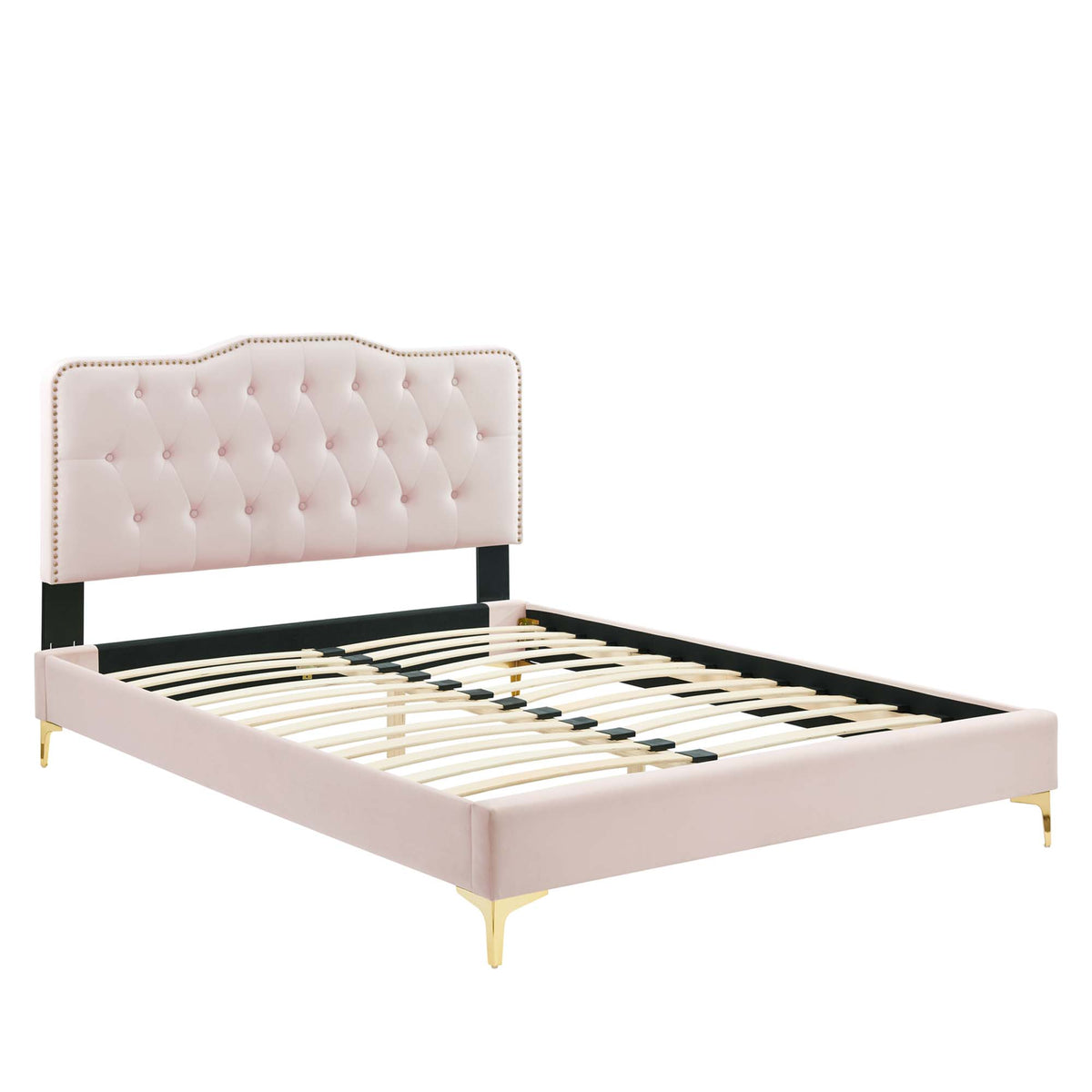 Amber Tufted Performance Velvet Twin Platform Bed by Modway