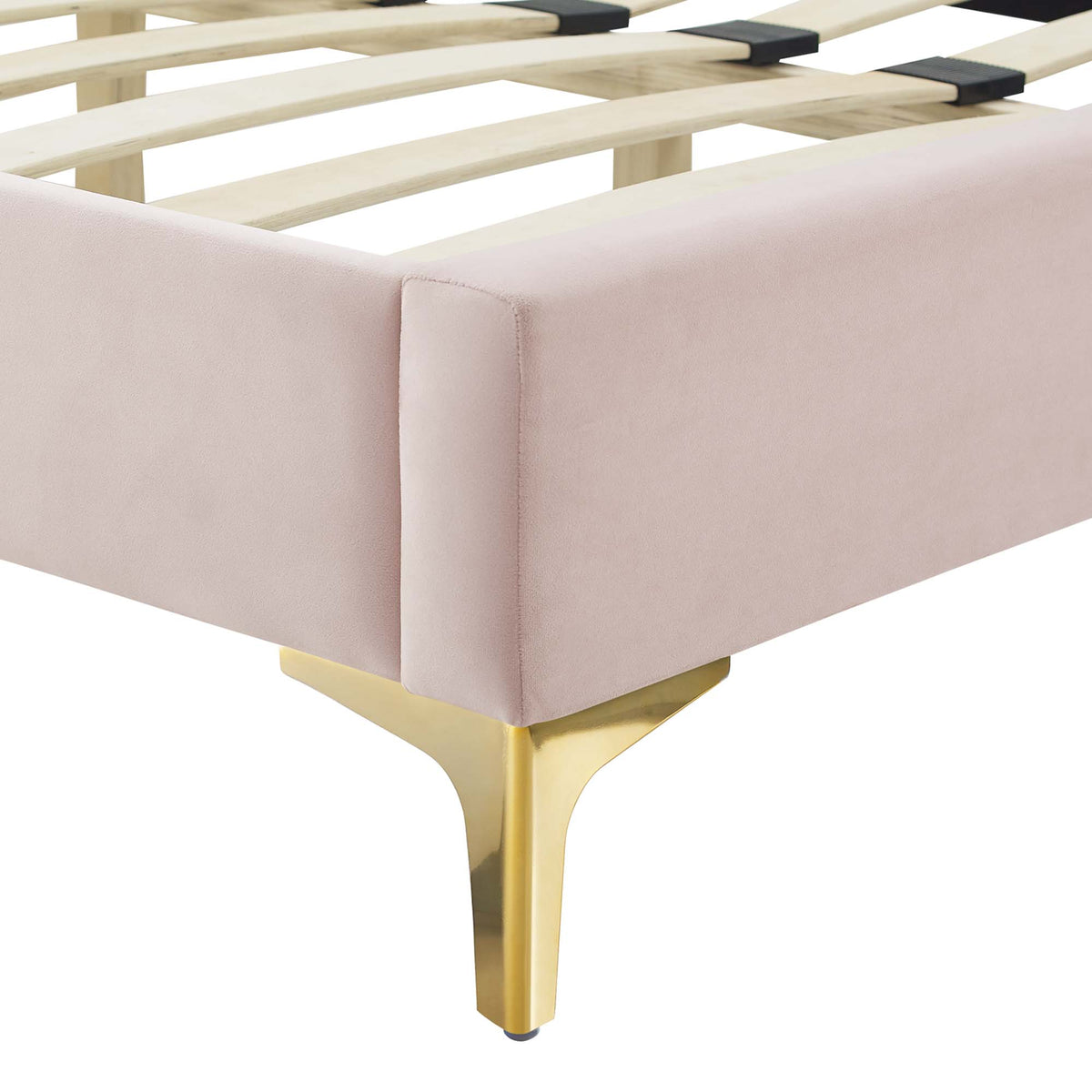Amber Tufted Performance Velvet Twin Platform Bed by Modway