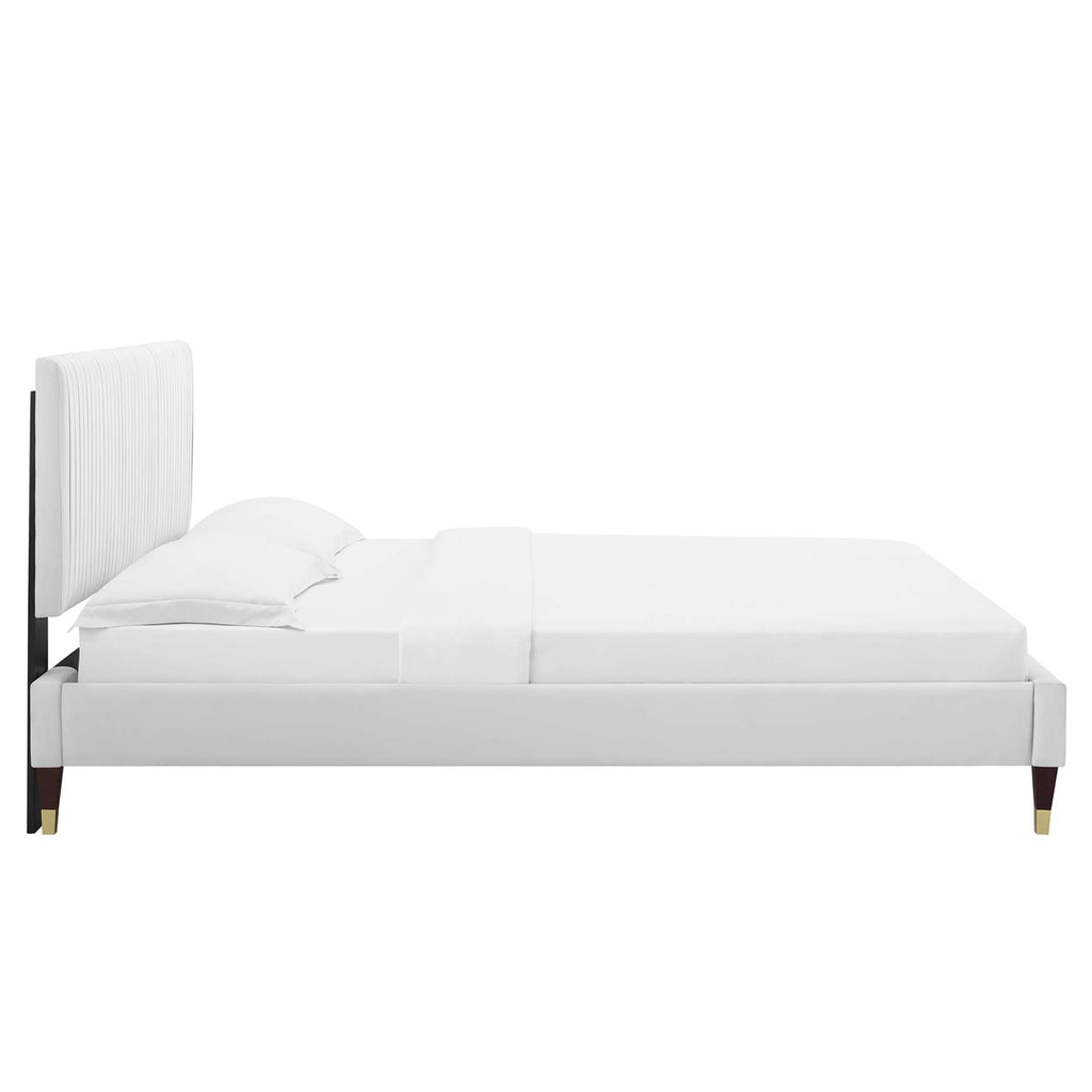 Peyton Performance Velvet Full Platform Bed by Modway