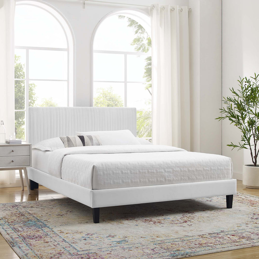 Peyton Performance Velvet Full Platform Bed by Modway