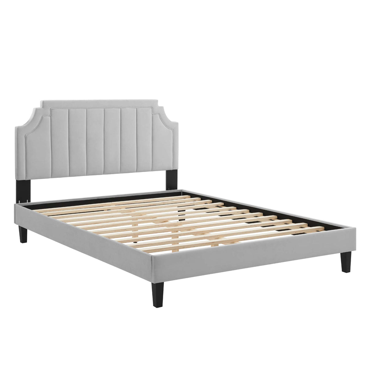Sienna Performance Velvet Twin Platform Bed by Modway