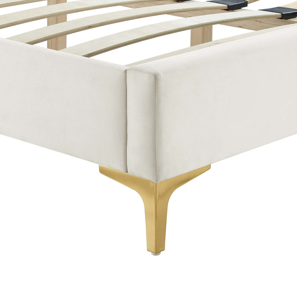 Sofia Channel Tufted Performance Velvet King Platform Bed by Modway
