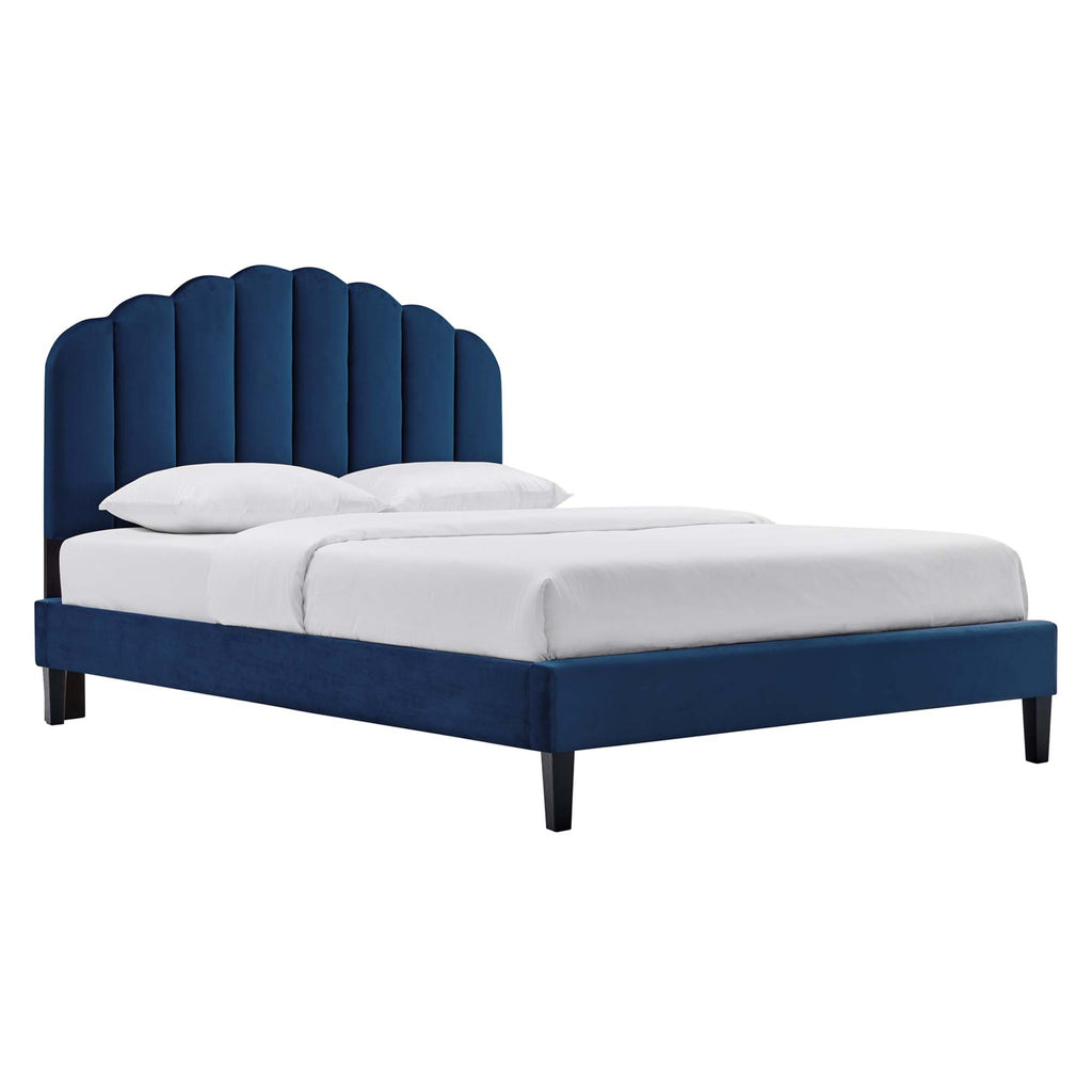 Daisy Performance Velvet Full Platform Bed by Modway