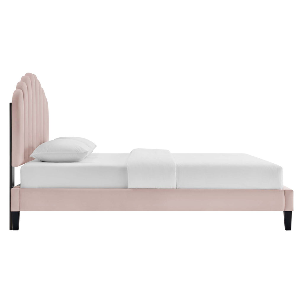 Daisy Performance Velvet Full Platform Bed by Modway