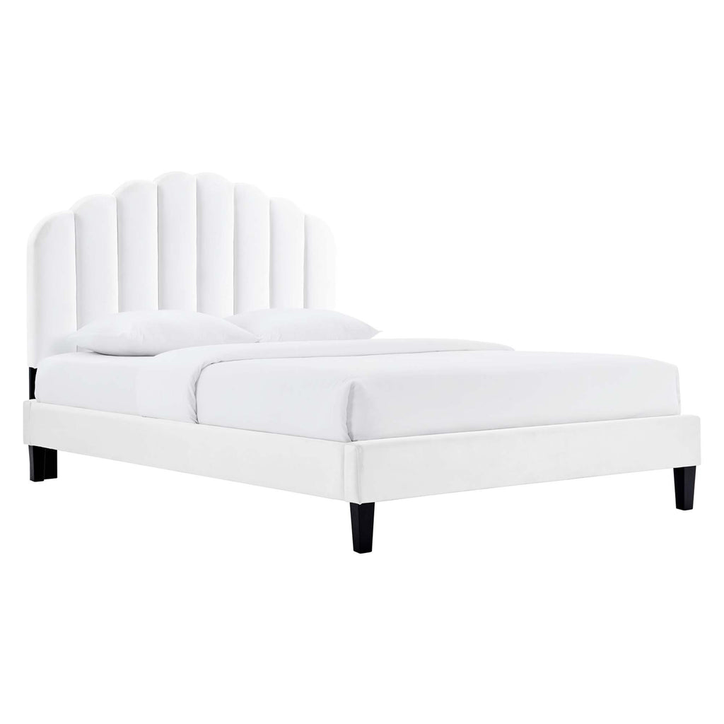 Daisy Performance Velvet Full Platform Bed by Modway
