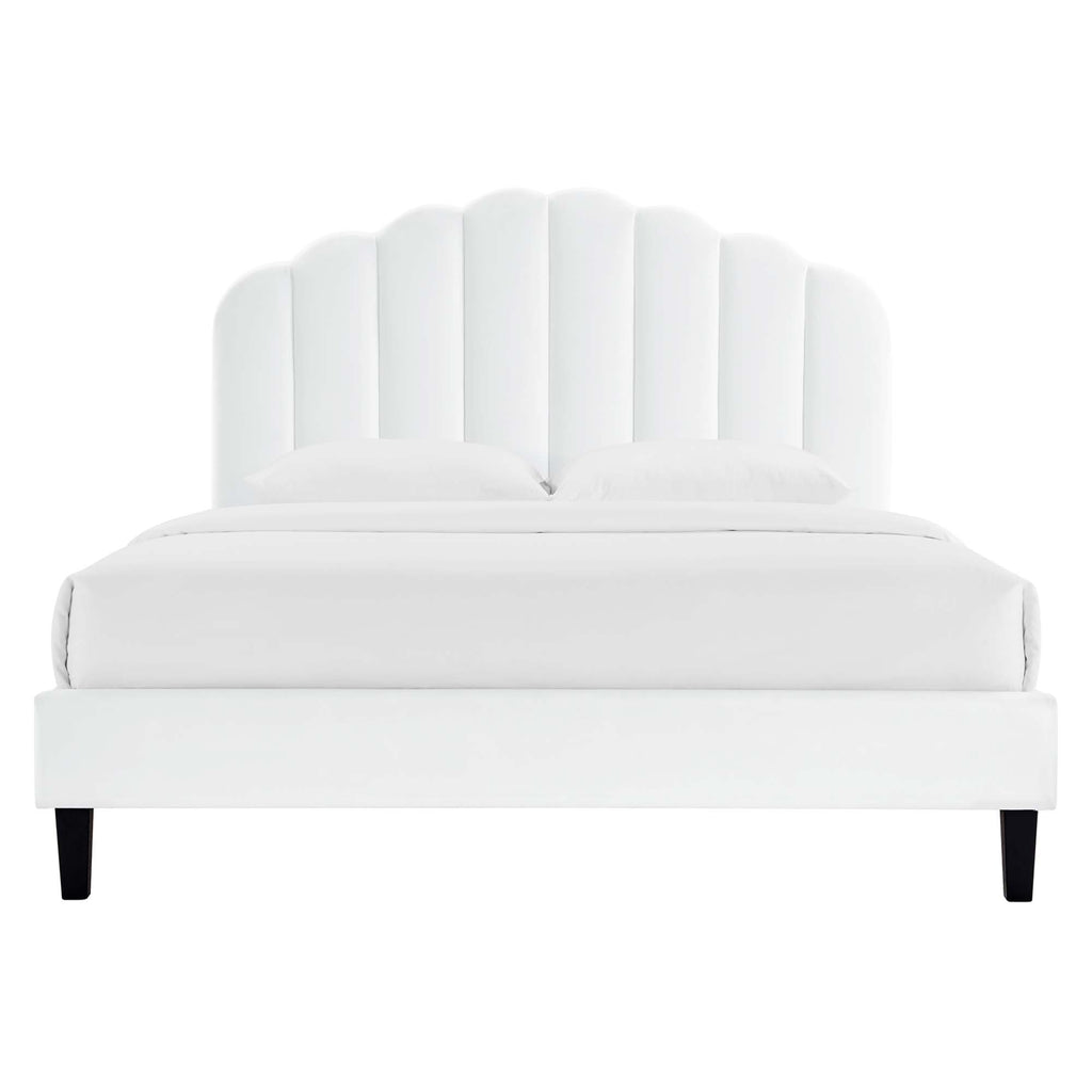 Daisy Performance Velvet Twin Platform Bed by Modway
