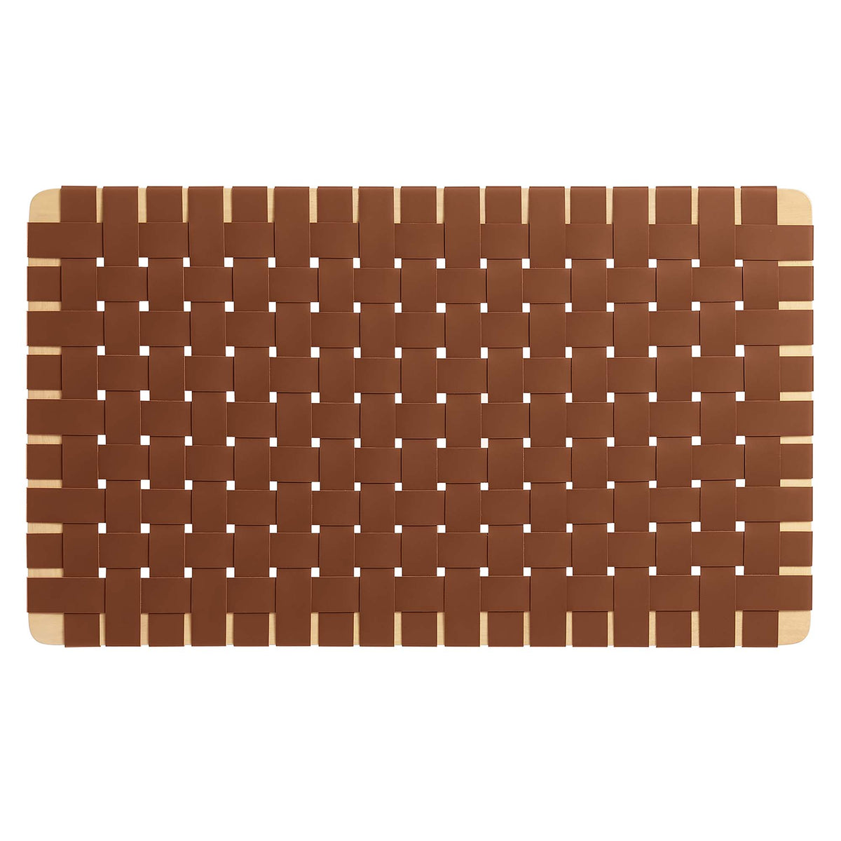 Sparta Weave Wall-Mount Vegan Leather Twin Headboard by Modway