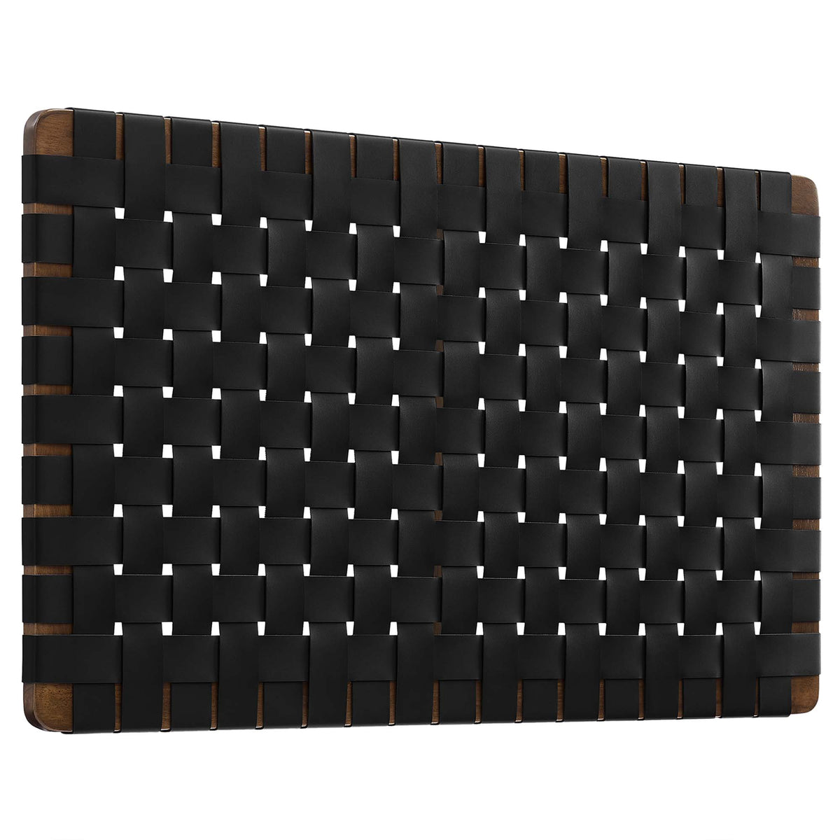 Sparta Weave Wall-Mount Vegan Leather Twin Headboard by Modway