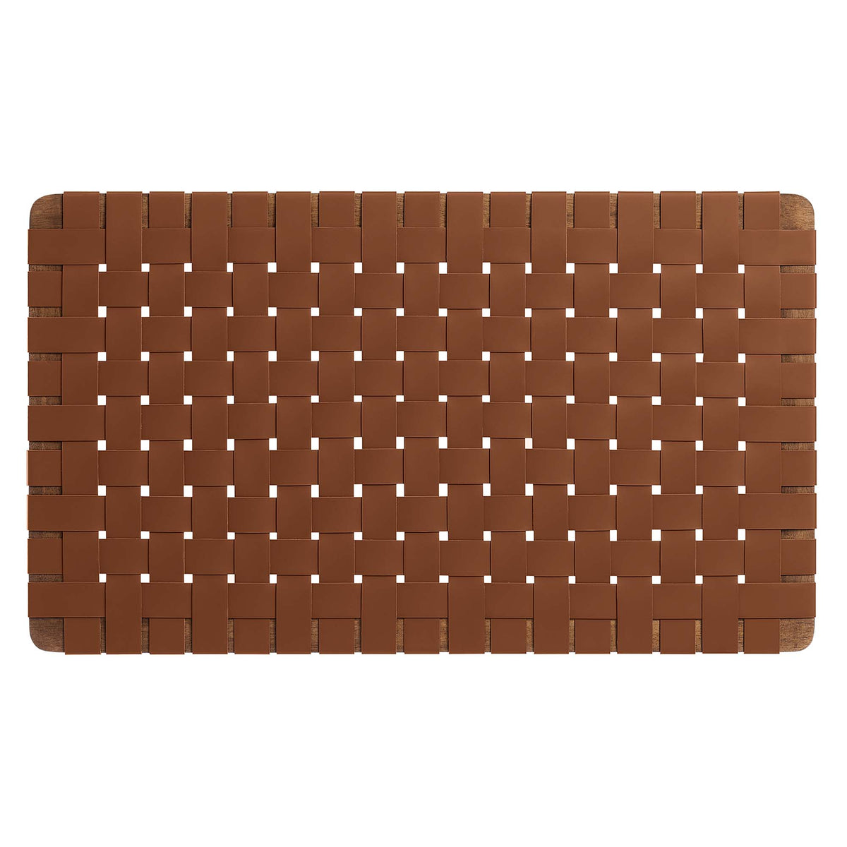 Sparta Weave Wall-Mount Vegan Leather Twin Headboard by Modway