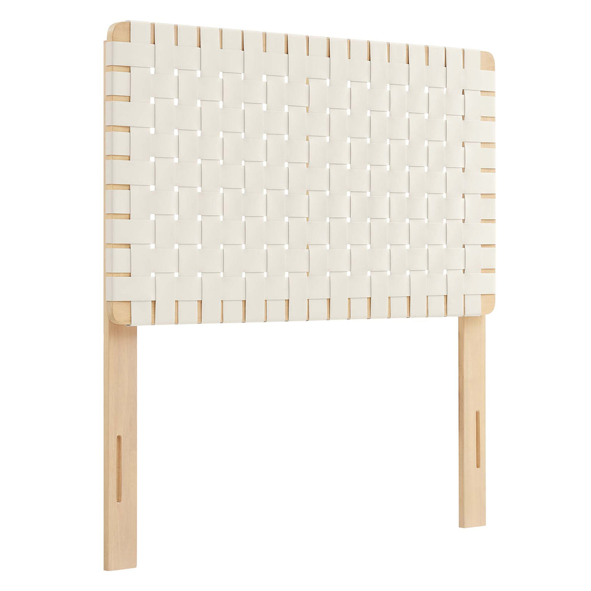 Sparta Weave Vegan Leather Twin Headboard by Modway
