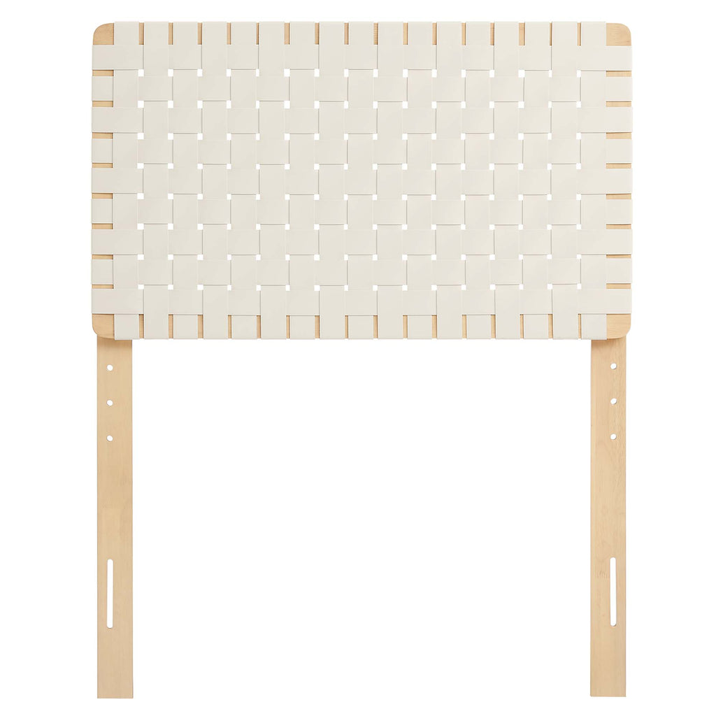 Sparta Weave Vegan Leather Twin Headboard by Modway