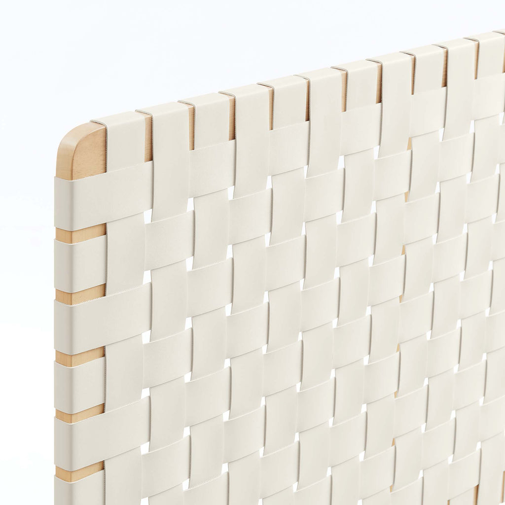 Sparta Weave Vegan Leather Twin Headboard by Modway