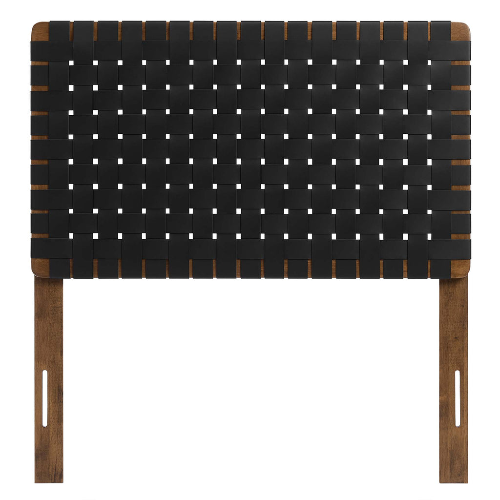 Sparta Weave Vegan Leather Twin Headboard by Modway