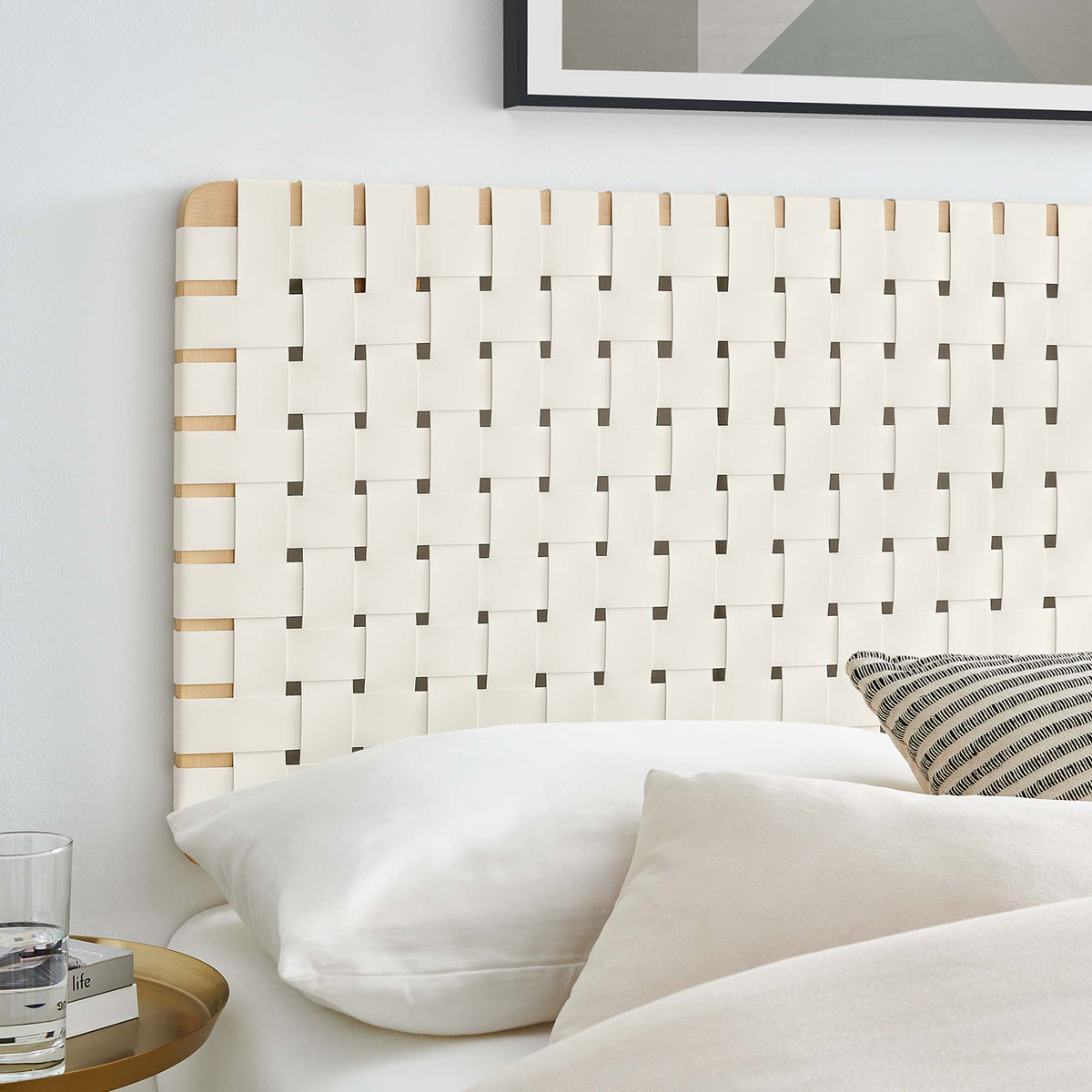 Sparta Weave Vegan Leather Full Headboard by Modway