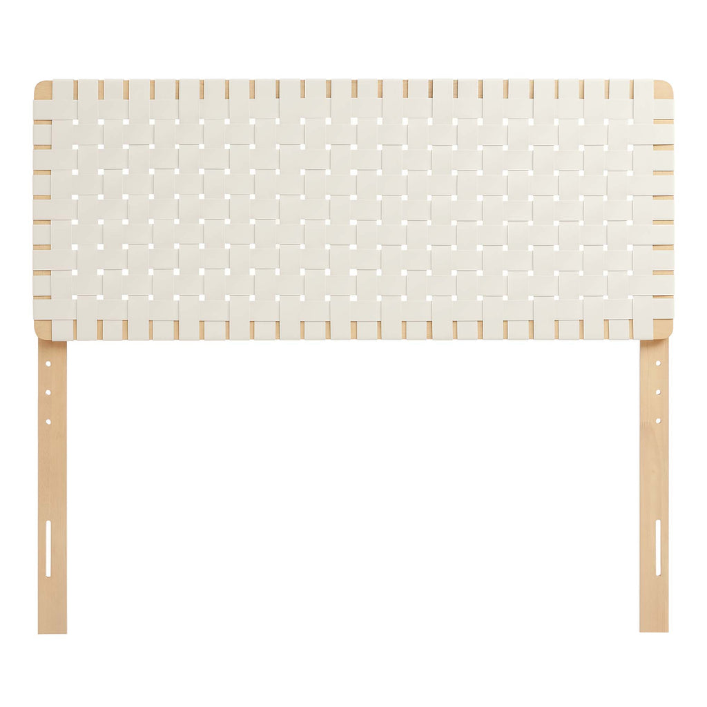 Sparta Weave Vegan Leather Full Headboard by Modway
