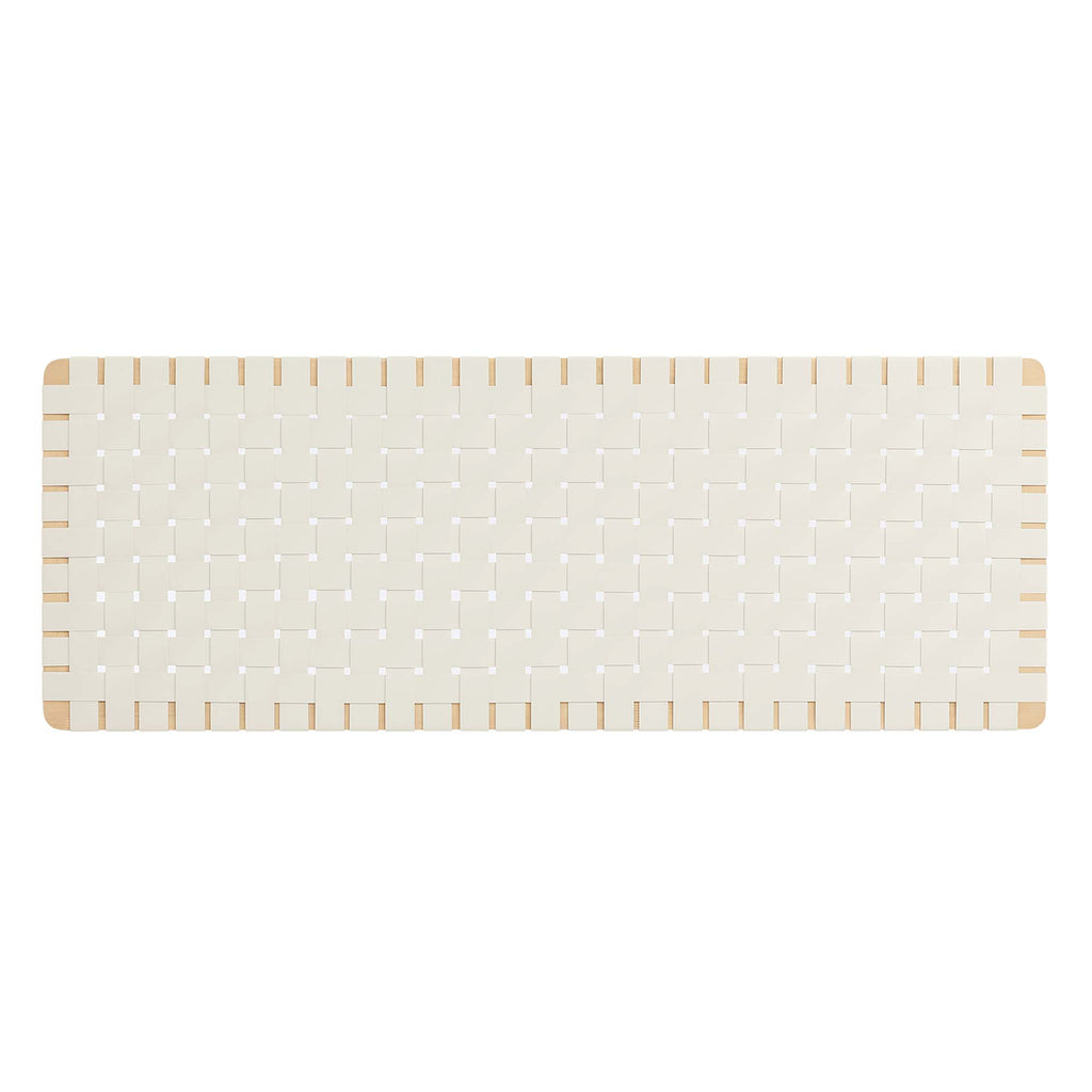Sparta Weave Wall-Mount Vegan Leather Queen Headboard by Modway