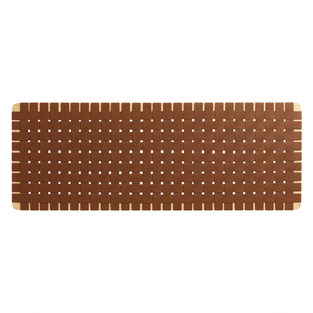 Sparta Weave Wall-Mount Vegan Leather Queen Headboard by Modway