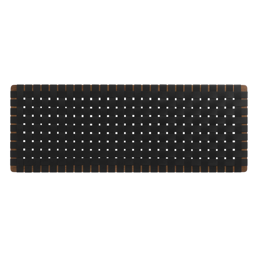 Sparta Weave Wall-Mount Vegan Leather Queen Headboard by Modway