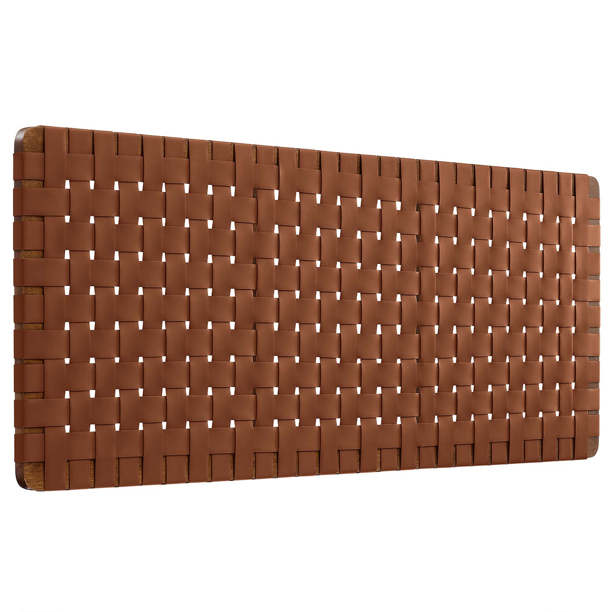 Sparta Weave Wall-Mount Vegan Leather Queen Headboard by Modway