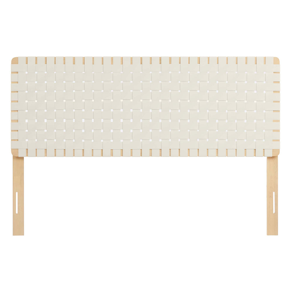 Sparta Weave Vegan Leather Queen Headboard by Modway