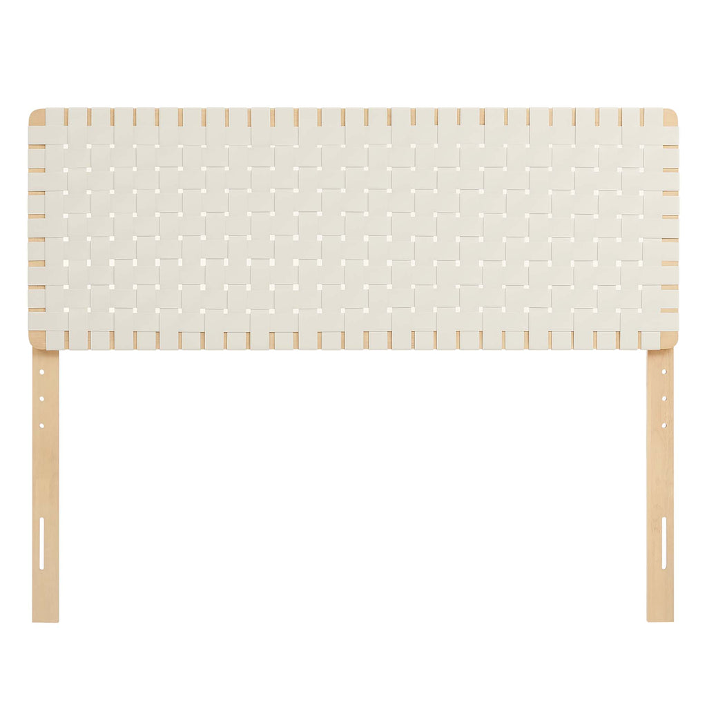 Sparta Weave Vegan Leather Queen Headboard by Modway