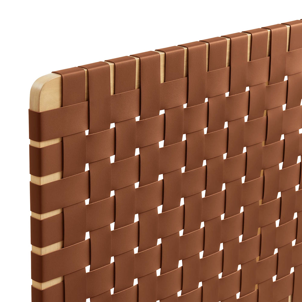 Sparta Weave Vegan Leather Queen Headboard by Modway