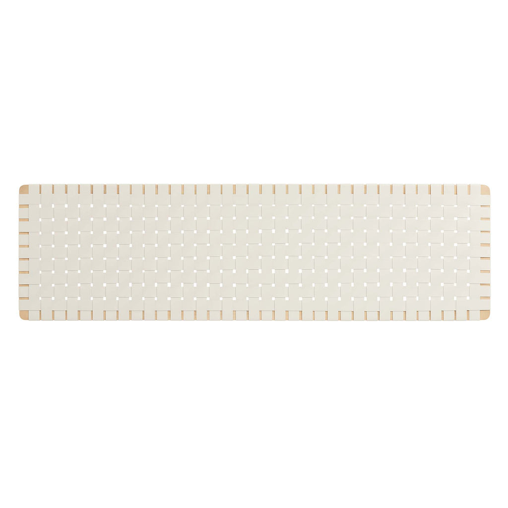 Sparta Weave Wall-Mount Vegan Leather King Headboard by Modway