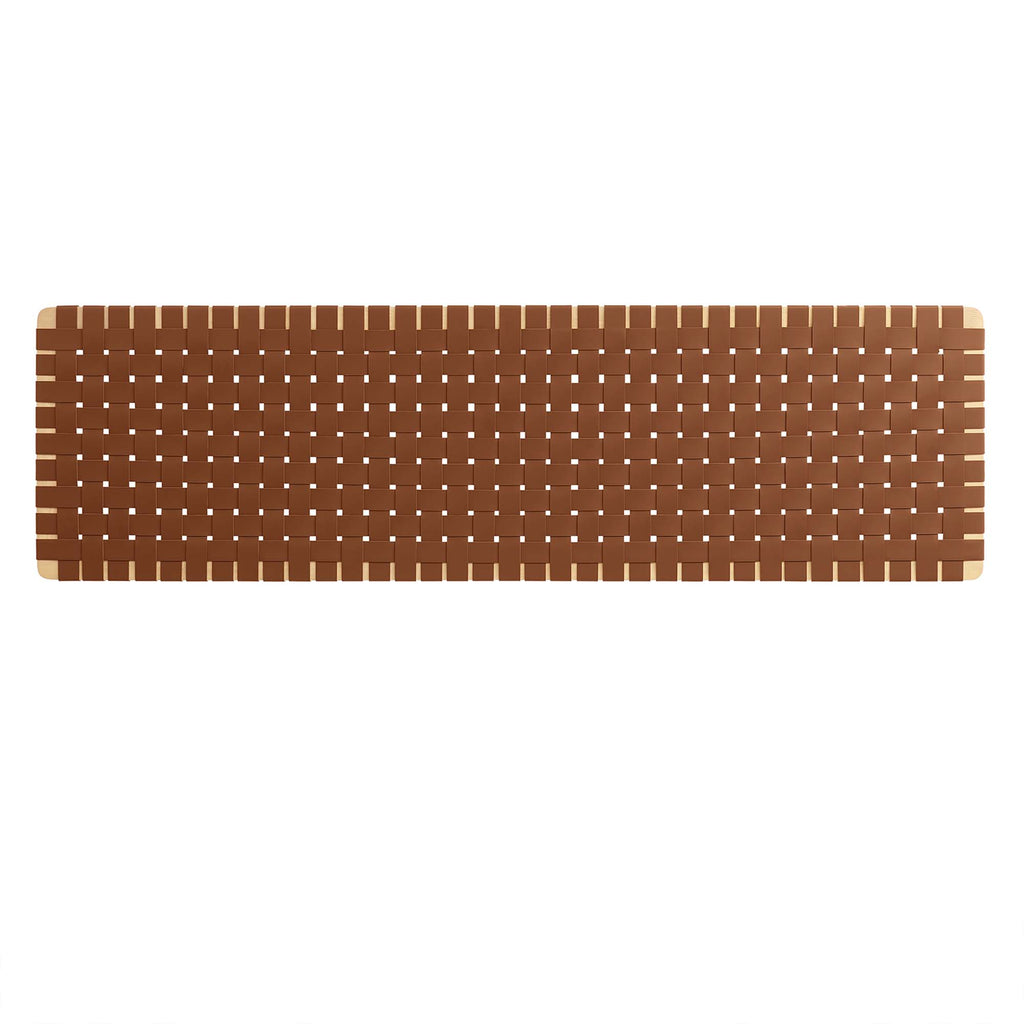 Sparta Weave Wall-Mount Vegan Leather King Headboard by Modway