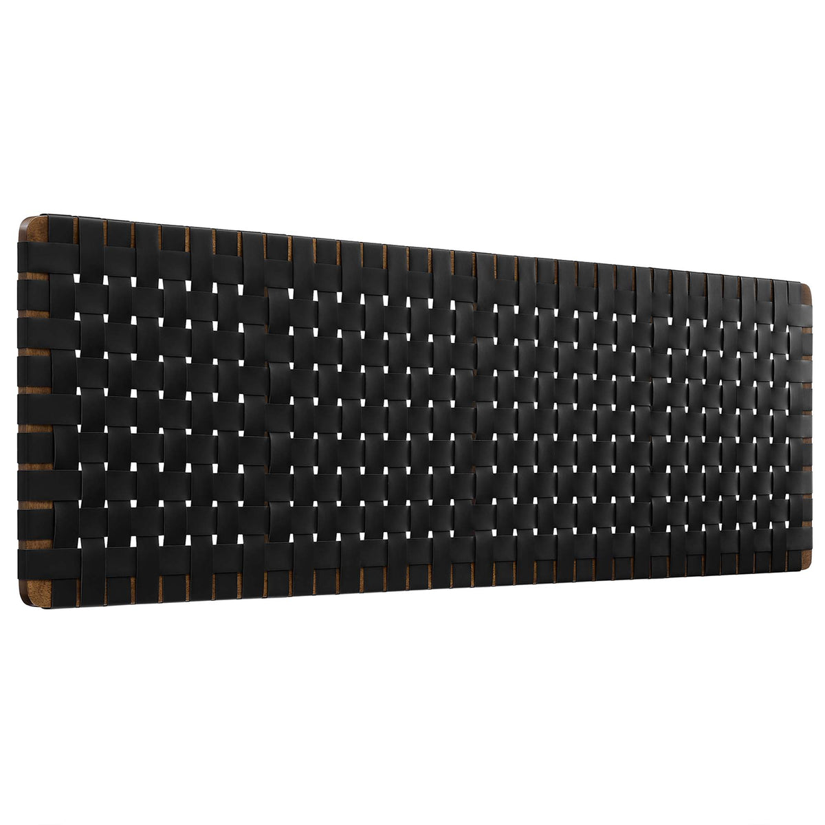 Sparta Weave Wall-Mount Vegan Leather King Headboard by Modway