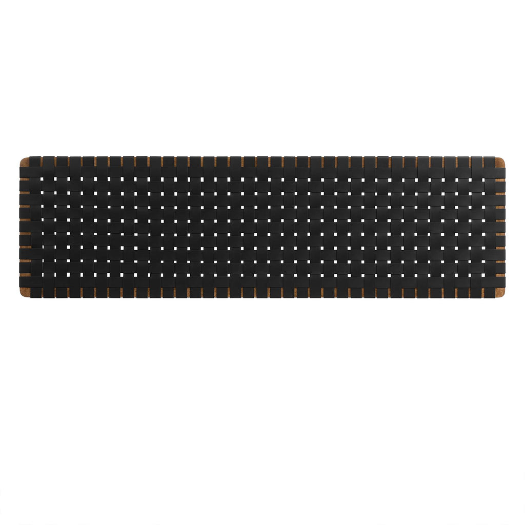 Sparta Weave Wall-Mount Vegan Leather King Headboard by Modway