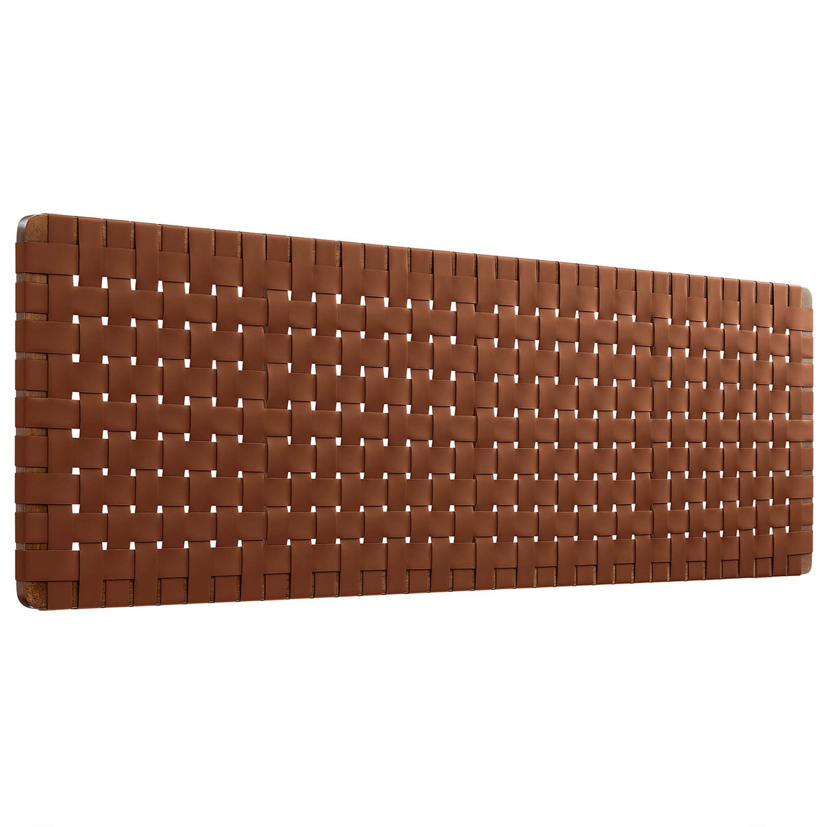 Sparta Weave Wall-Mount Vegan Leather King Headboard by Modway