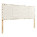 Sparta Weave Vegan Leather King Headboard by Modway