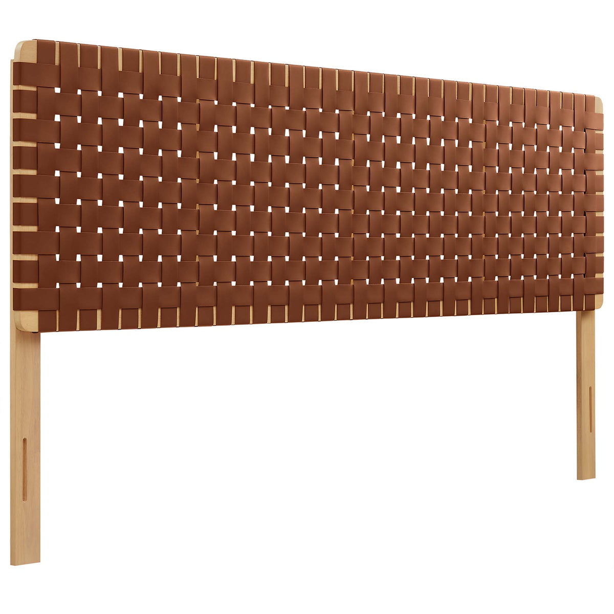 Sparta Weave Vegan Leather King Headboard by Modway