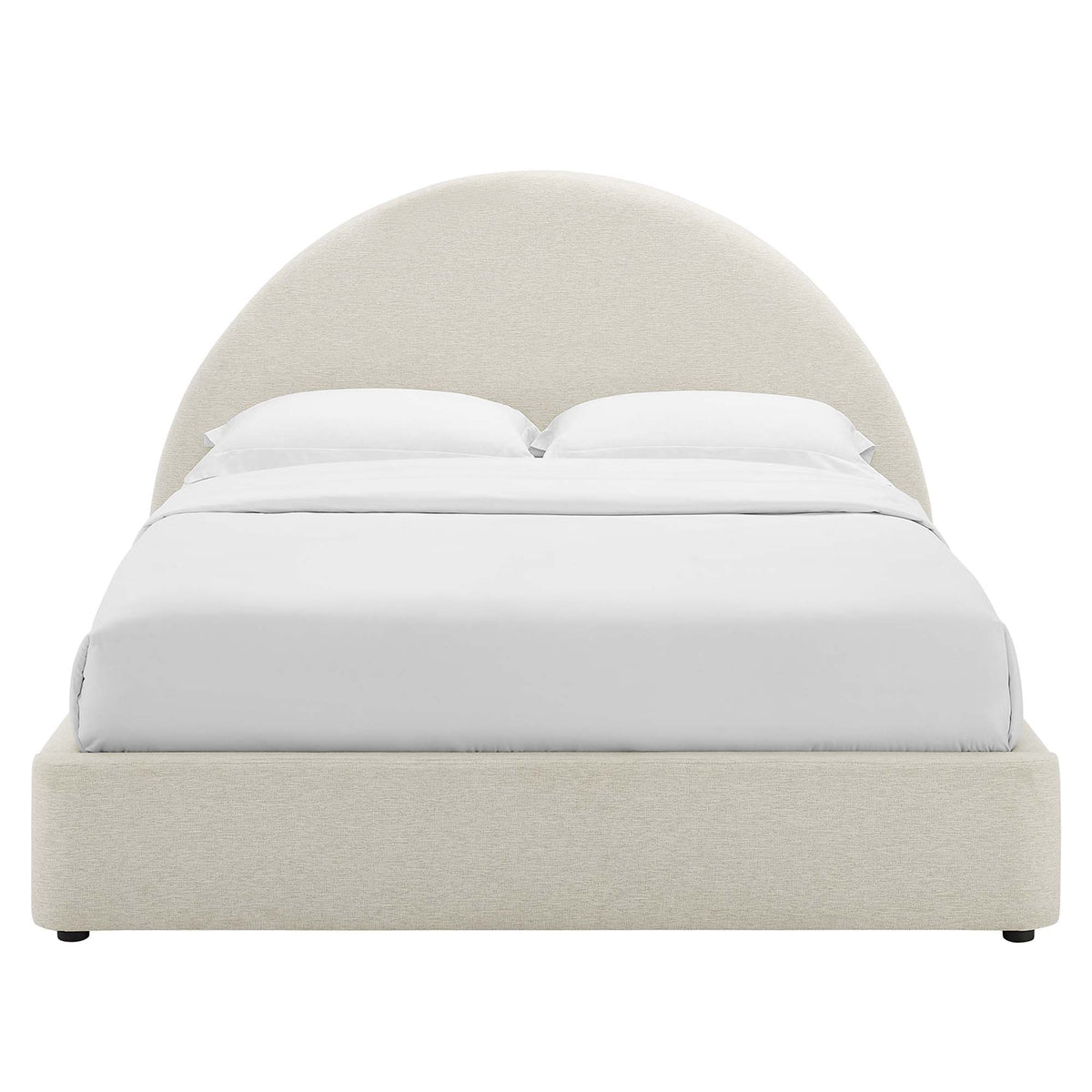 Resort Upholstered Fabric Arched Round Full Platform Bed by Modway