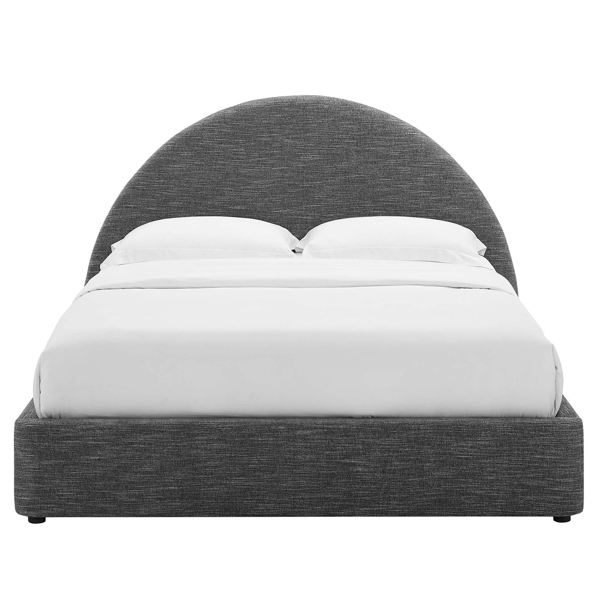 Resort Upholstered Fabric Arched Round Queen Platform Bed by Modway