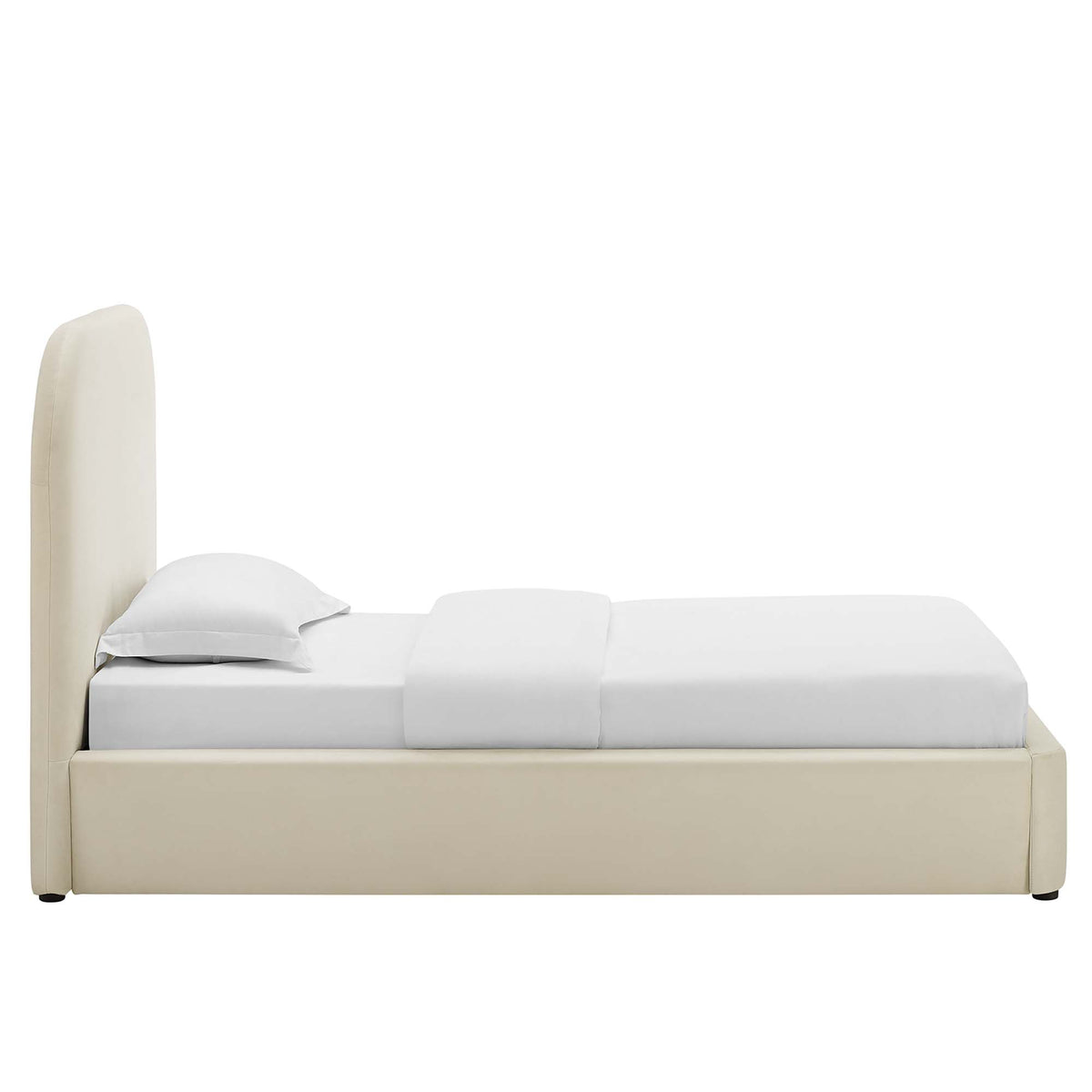 Keynote Performance Velvet Curved Twin Platform Bed by Modway