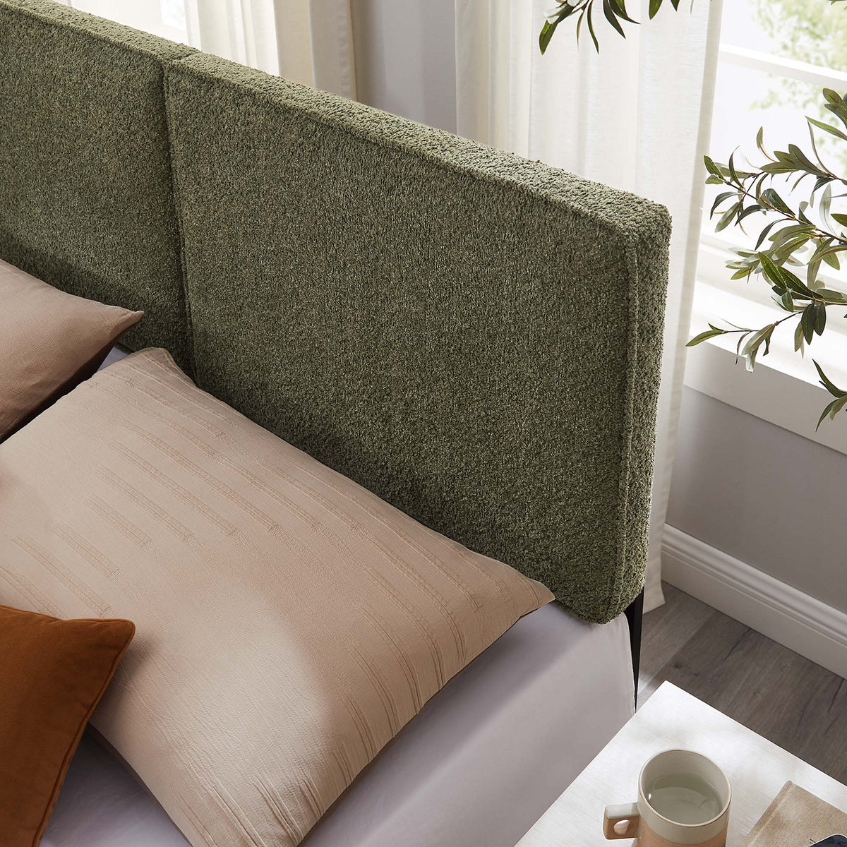 Lindee Boucle Fabric Full Headboard by Modway