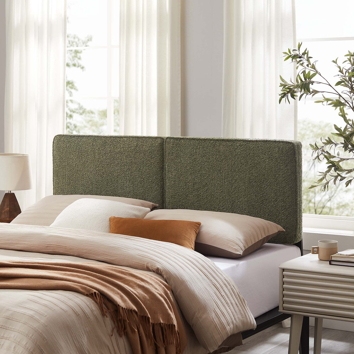 Lindee Boucle Fabric Full Headboard by Modway