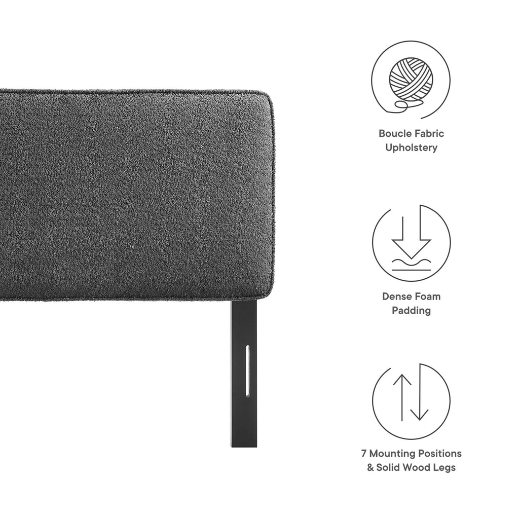 Lindee Boucle Fabric Full Headboard by Modway