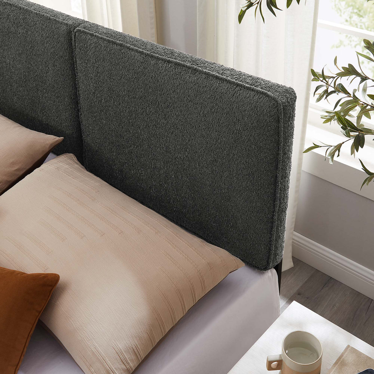 Lindee Boucle Fabric Full Headboard by Modway