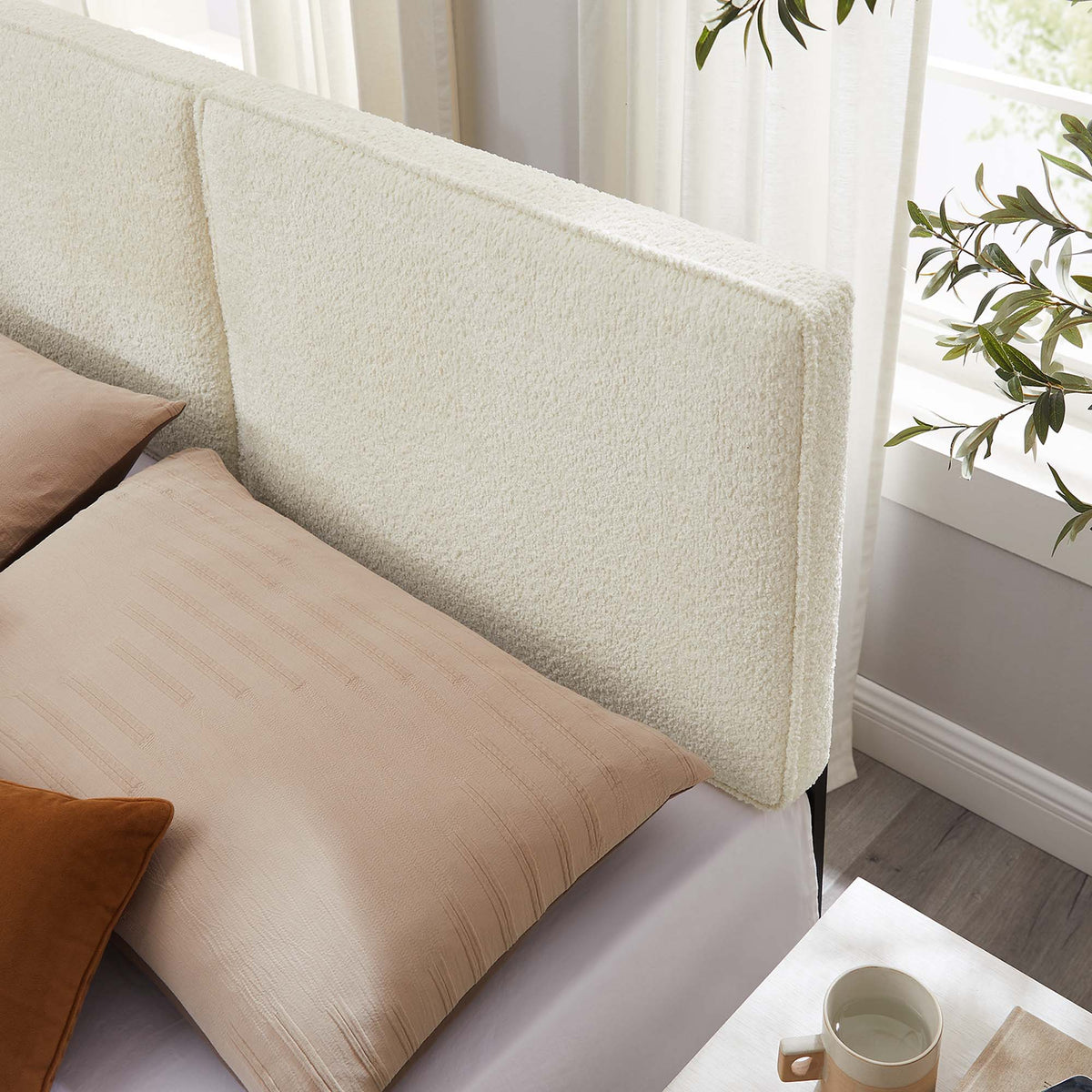 Lindee Boucle Fabric Queen Headboard by Modway