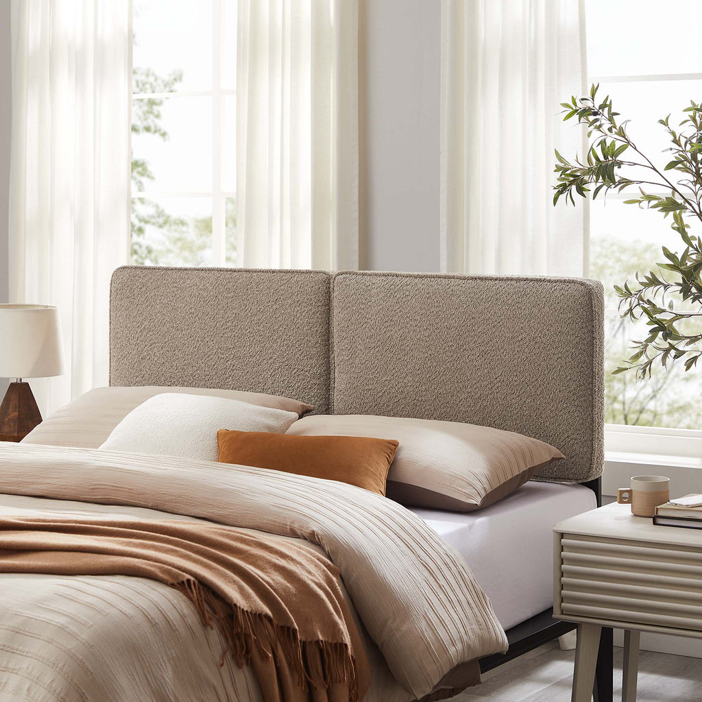 Lindee Boucle Fabric Queen Headboard by Modway