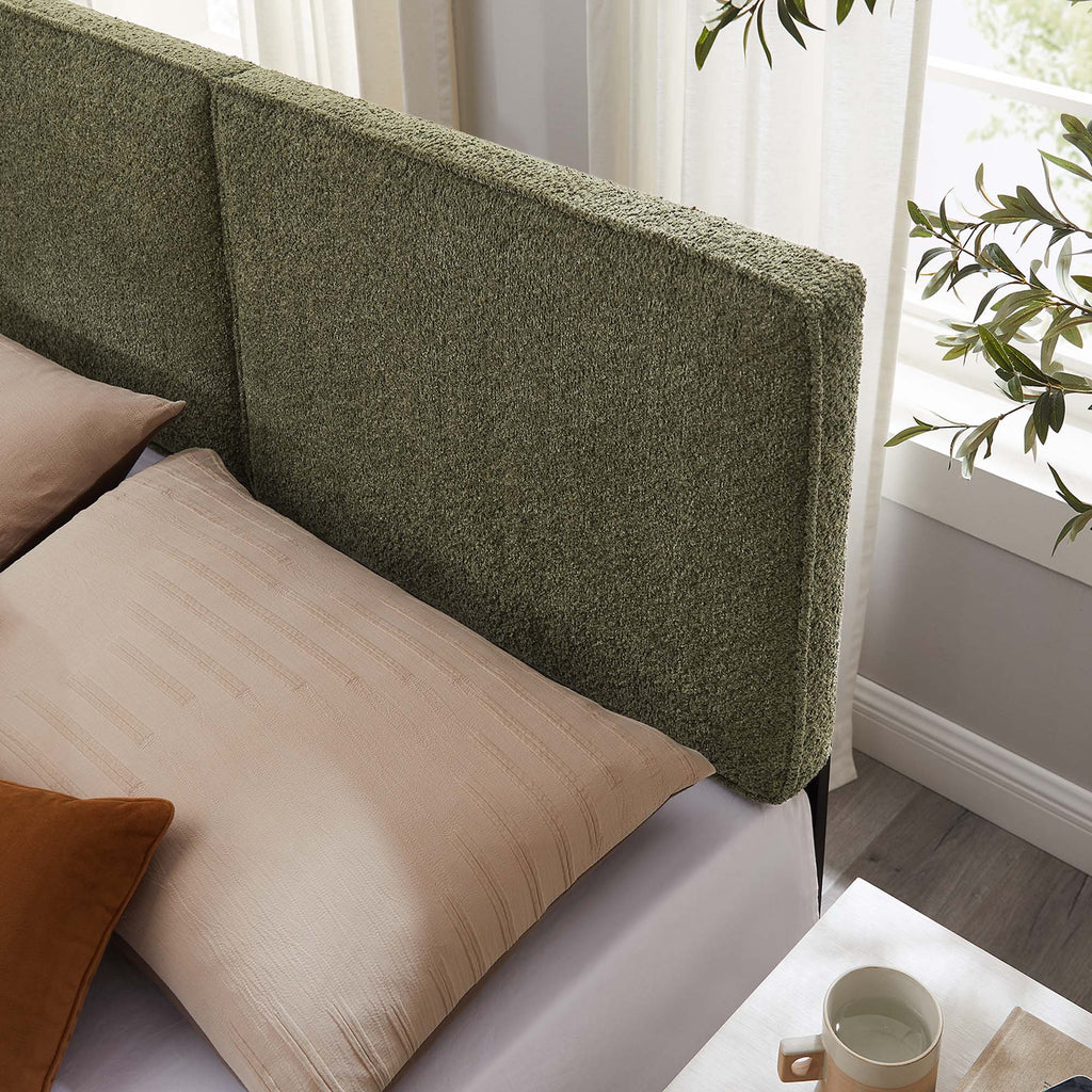 Lindee Boucle Fabric King Headboard by Modway