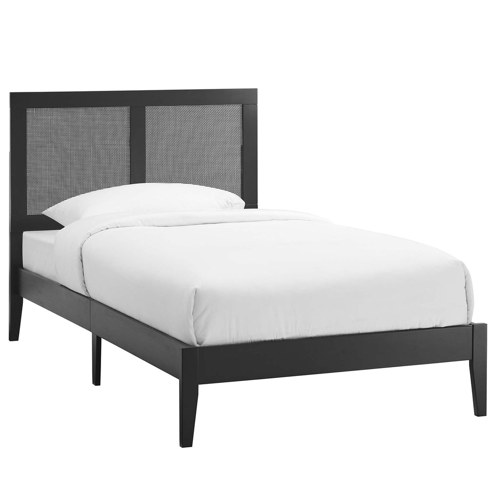 Sirocco Rattan and Wood Twin Platform Bed by Modway