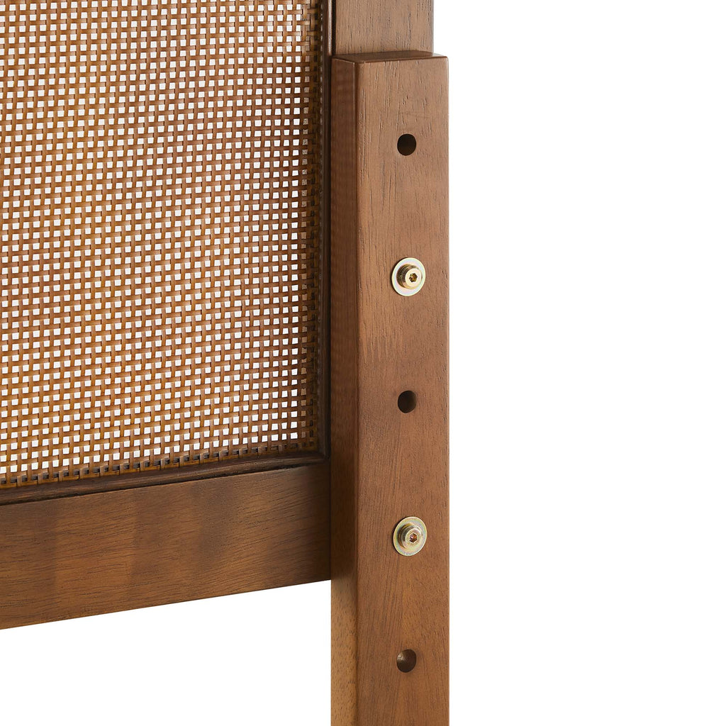 Sirocco Rattan and Wood Queen Platform Bed by Modway