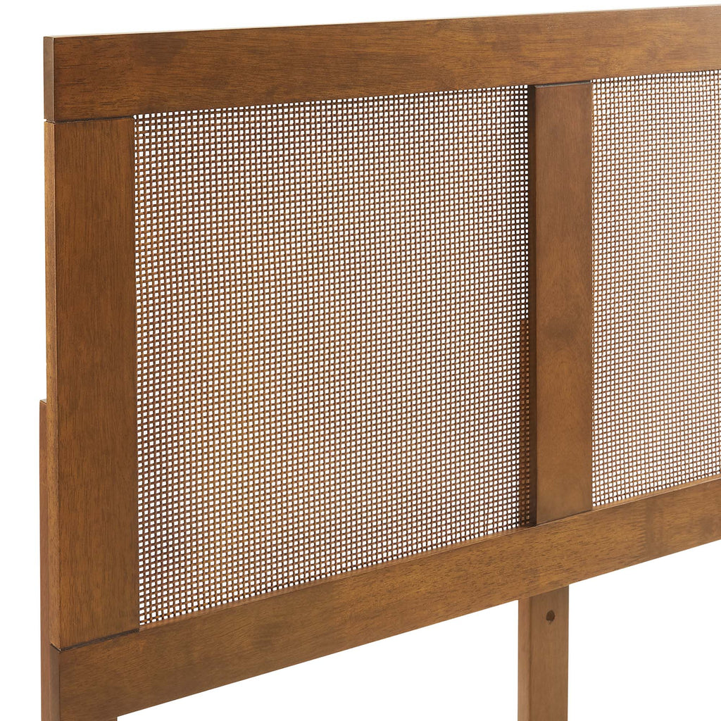 Sirocco Rattan and Wood King Platform Bed by Modway